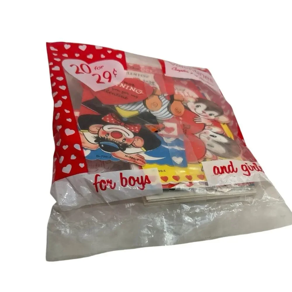 1950’s-1960’s Children’s Valentines Card Pack 20 Unopened Original Packaging NOS